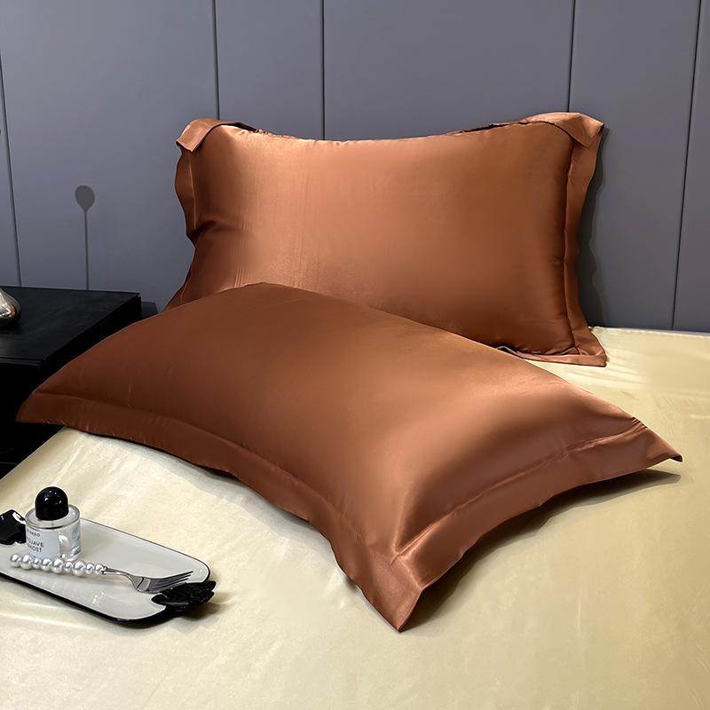 Eis-Seiden-Satin-Kissenbezug mit Reißverschluss - Luxuriöser Imitationsseiden-Kissenbezug