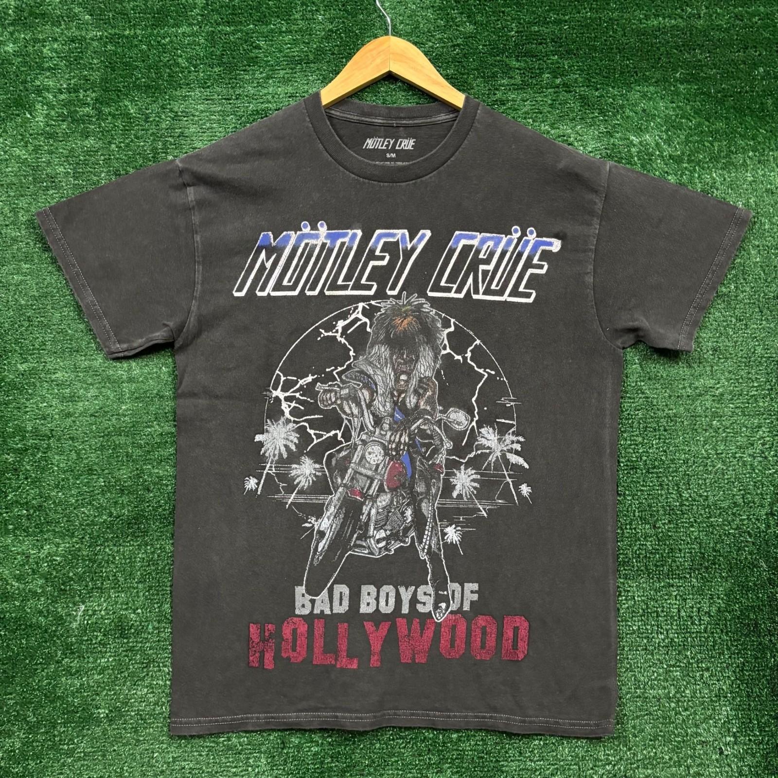 Motley Crue Bad Boys of Hollywood Heavy Metal Band Size S/M Unisex T-Shirt XXXL