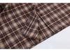 2024 Women's European Retro Plaid Long Shirt - Loose Fit