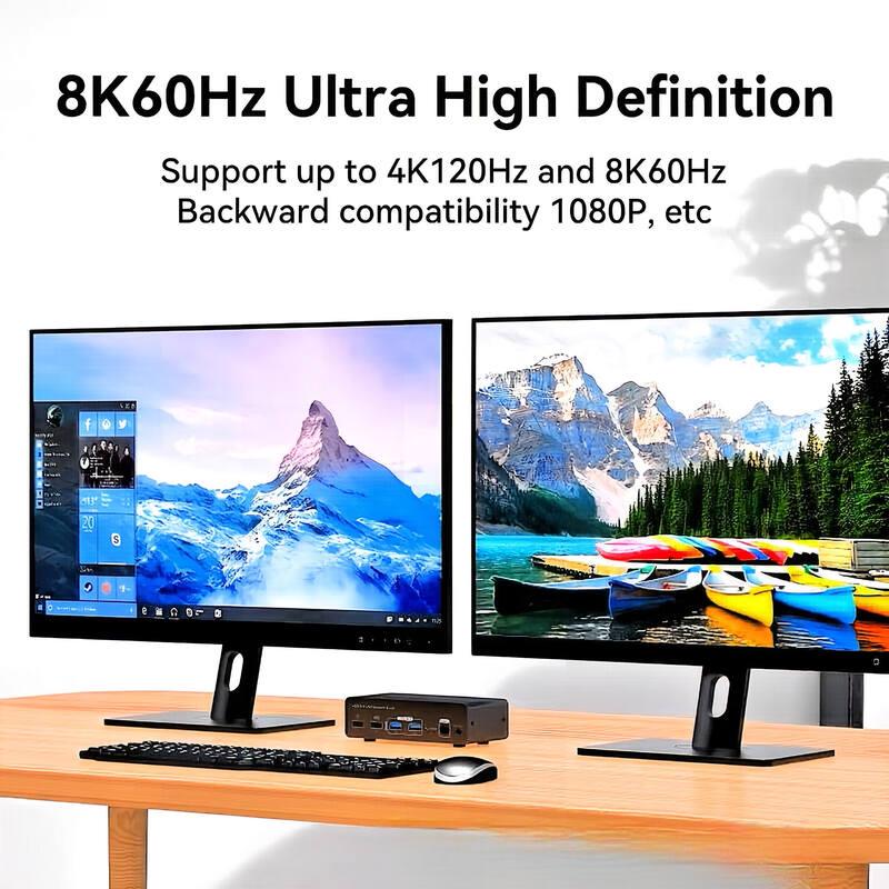 8K Dual-Channel DisplayPort KVM Switch