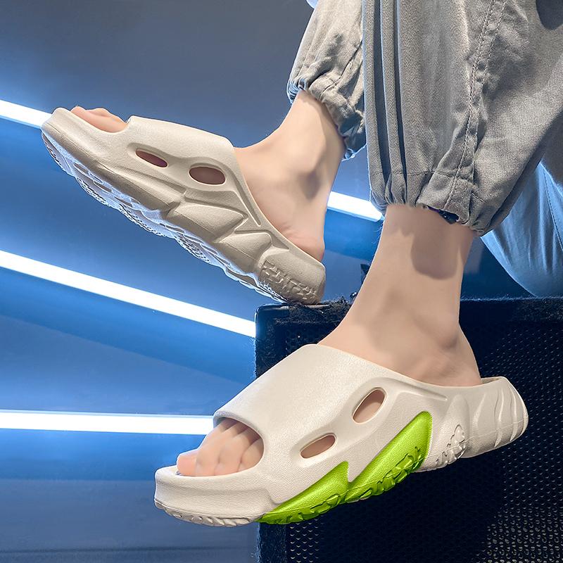Модные новые мужские шлепанцы EVA с толстой подошвой — фото 5