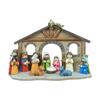 11 Piece Religious Christmas Decoration Resin Holy Family  Scene Statues Set For Mantels Or  Display