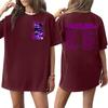 Adult and Kids Casual Letter Print Short Sleeve T-Shirt for Family Matching Everyday Wear