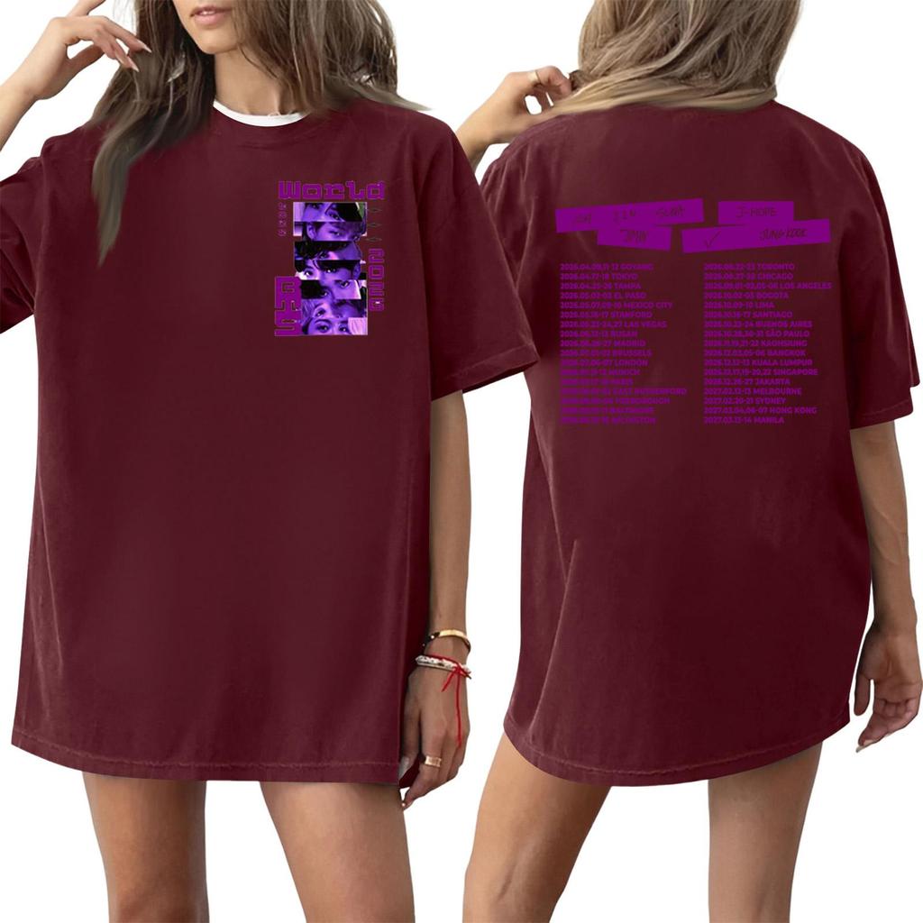 Adult and Kids Casual Letter Print Short Sleeve T-Shirt for Family Matching Everyday Wear