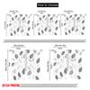 2pcs,2D Plane Printing Creative Curtains Monochrome Leaves Polyester Easy Install (without Rod) Art Deco Festive Perfect for