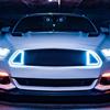 Vehicle Exterior Glow Display Solar Demon Eye Car Window Light, Waterproof Wireless Dynamic Warning Sign with Suction Auto Interior