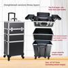 Portable Eyelash Nail Art and Tattoo Embroidery Toolbox Multi-layer Trolley Box Large Capacity Cosmetic Case Trolley