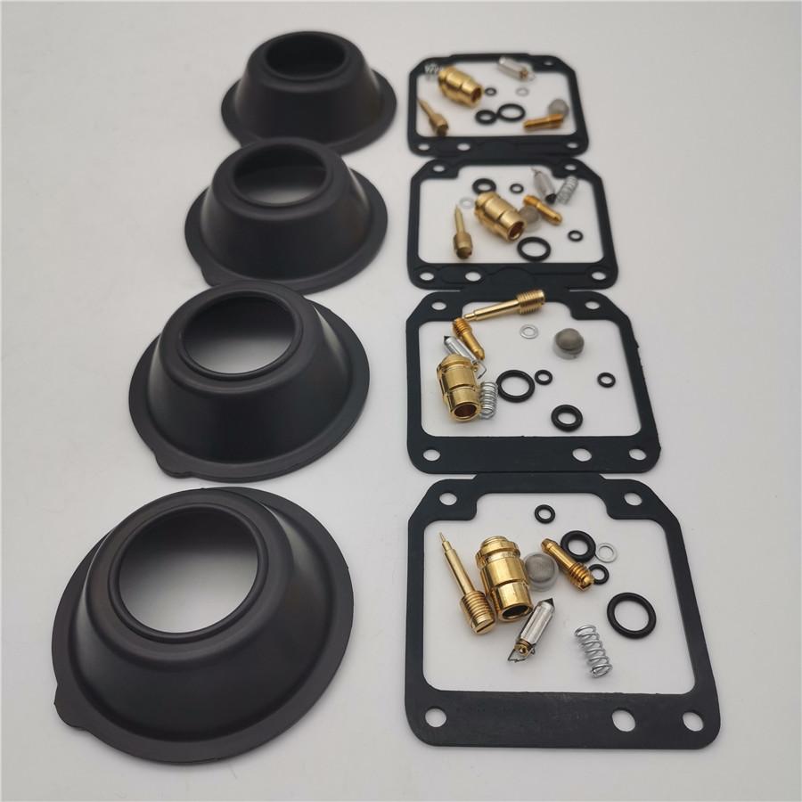 4 Set Carburetor Rebuild Kit w/ Diaphragm For Yamaha Maxim XJ550  XJ 550 1981-83