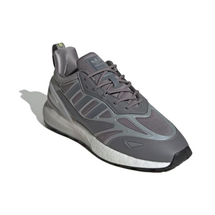 Adidas Originals ZX 2K Boost 2.0 Comfortable Mesh Non-Slip Durable Low-Top Marathon Running Shoes Unisex Sneakers Dark-Gray GW0623
