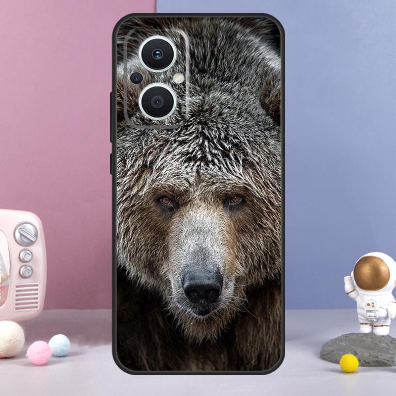 Cute Grizzly Bear Funda For OPPO Reno 13 F 11F 12F 14F 10 11 12 14 Pro 7 8 Lite OPPO Find X6 X5 X8 X9 Pro Case
