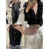 Fashion Vintage Cross Pearl Choker Necklace Stylish Y2g Sweater Chain Sexy Double Layer Twin Clavicle Chain