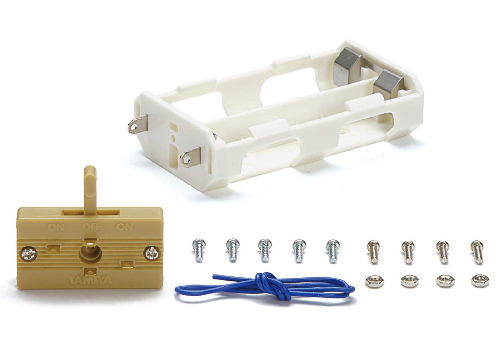 

Tamiya Fun Craft Series 151 AA Battery Box for Two Battery Packs with Switch No. (70151) белый