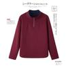 Autumn Winter Solid Color Stand Collar Zipper T-shirt Women Long Sleeve Casual Fashion Vintage Pullover Top Tee