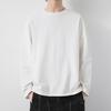 Mannen T-shirt Lange Mouwen Ronde Hals Vochtafvoerend Normale pasvorm Casual Lente Herfst Effen Kleur Mannelijke Basic Trui Top streetwear