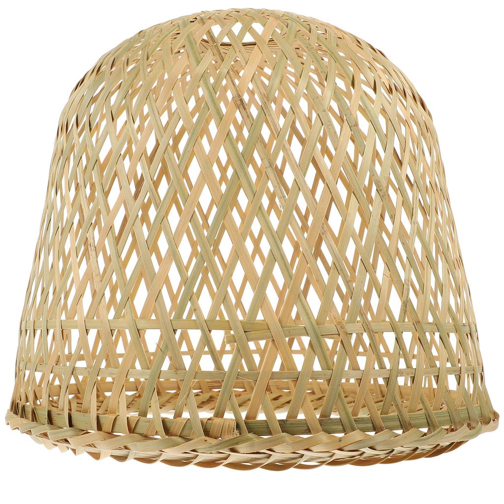 Pendant Ceiling Lamp Bamboo Lampshade Child Floor Rattan Fan Weaving Table Decorative