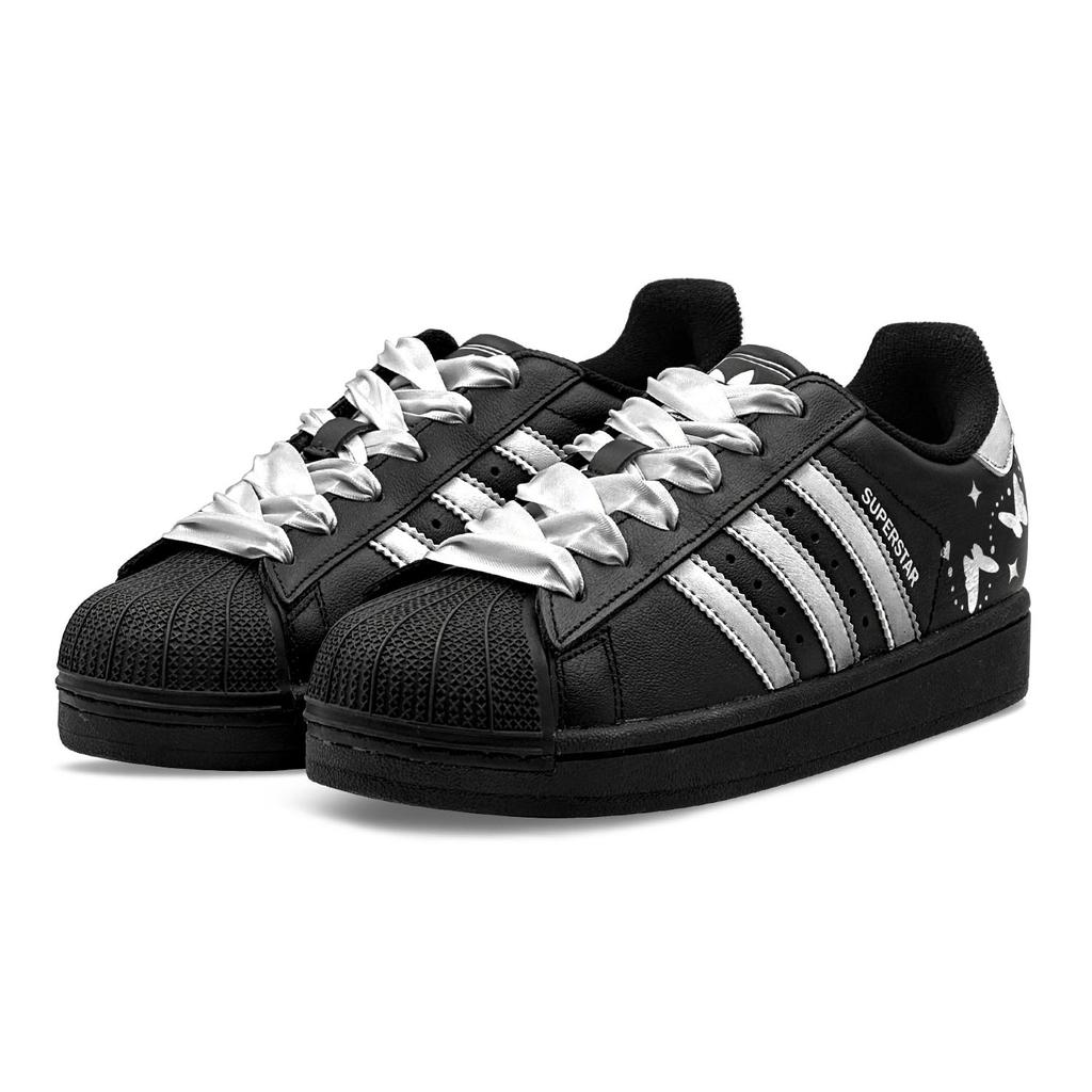 adidas Originals Superstar 2 Skateboard Shoes Unisex Low Top White/Black JH9977(Team1655-S-BOX)