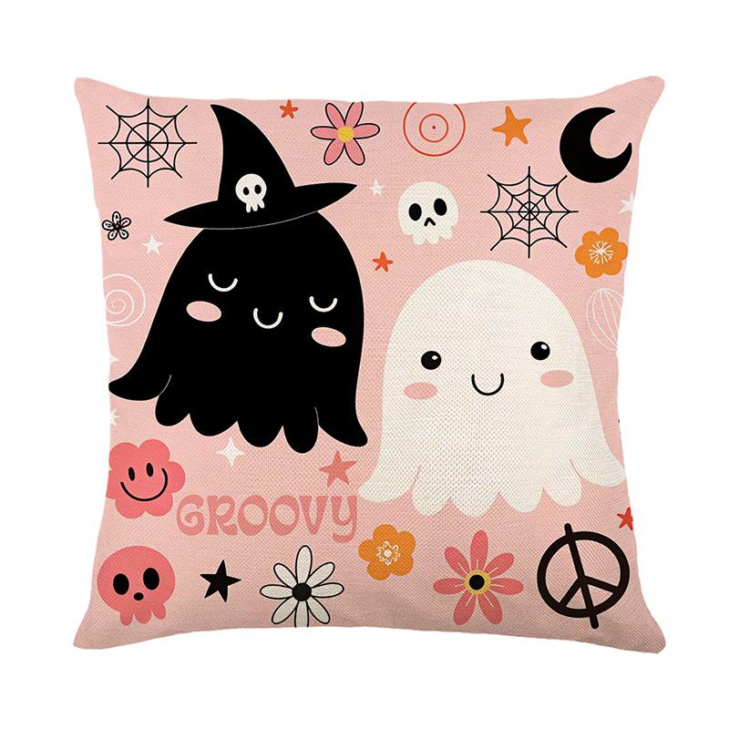 Halloween Printed Pillow Cover Polyester Printed Home Living Room Sofa Decoration Cushion Bedroom Cushion Cover