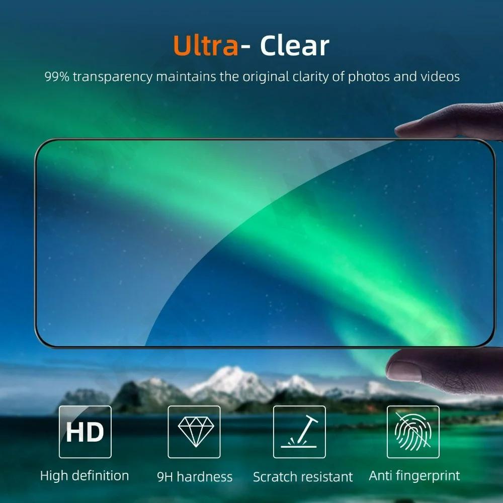 2 Pack For Huawei Honor Magic 8 7 Lite Pro 5G Tempered Glass Screen Protector  Auto Dust-Elimination Bubble Free HD Clear