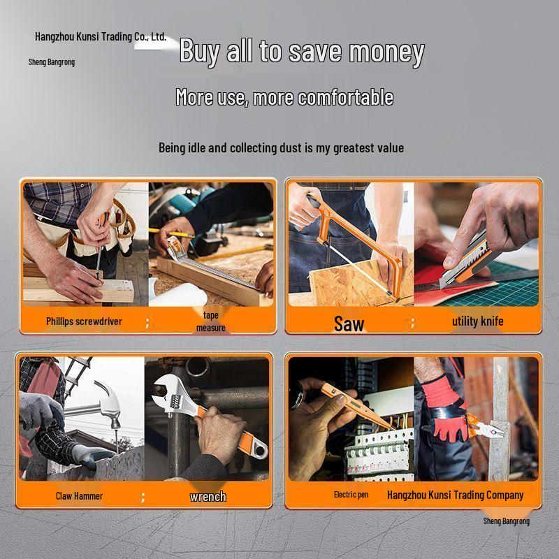 Household Auto Repair Tool Set: Car-Mounted Hardware Toolbox
