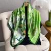 Luxury  Silk Scarf For Women Hijab Bandana Fashion 90*90Cm Square Scarves Handkerchief Design Shawl Wraps Echarpe Foulard