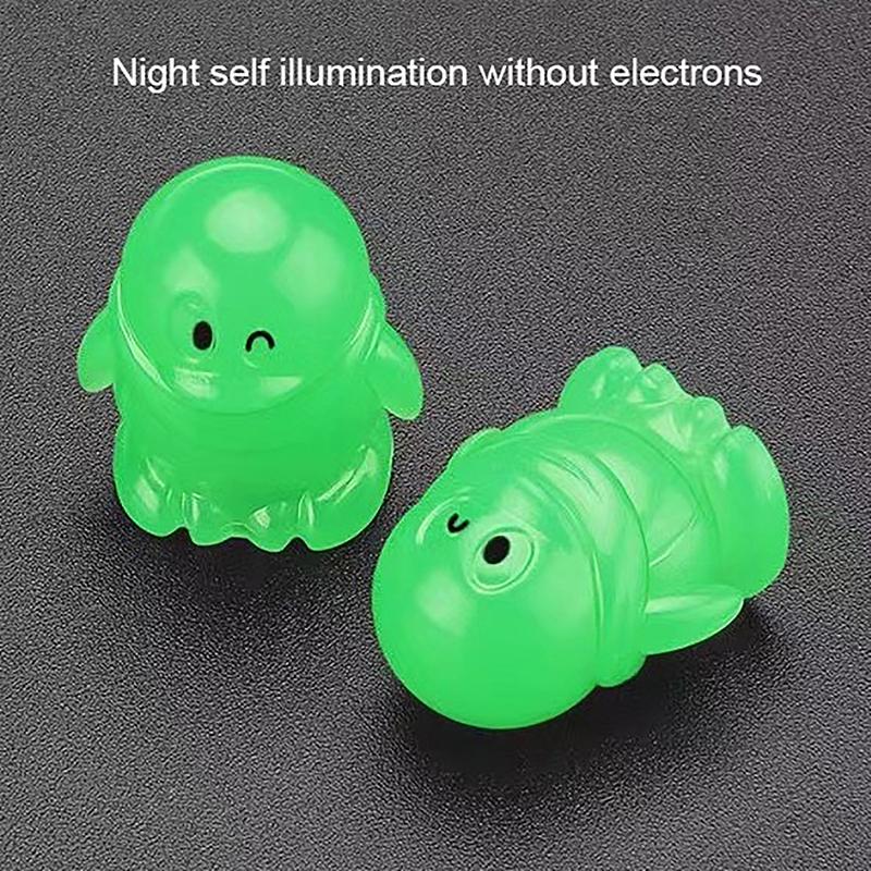 4PCS Night Glowing Car Motorcycle Bicycle Wheel Styling Tyre Hub Universal Cap Decor Penguin Luminous Valve Caps