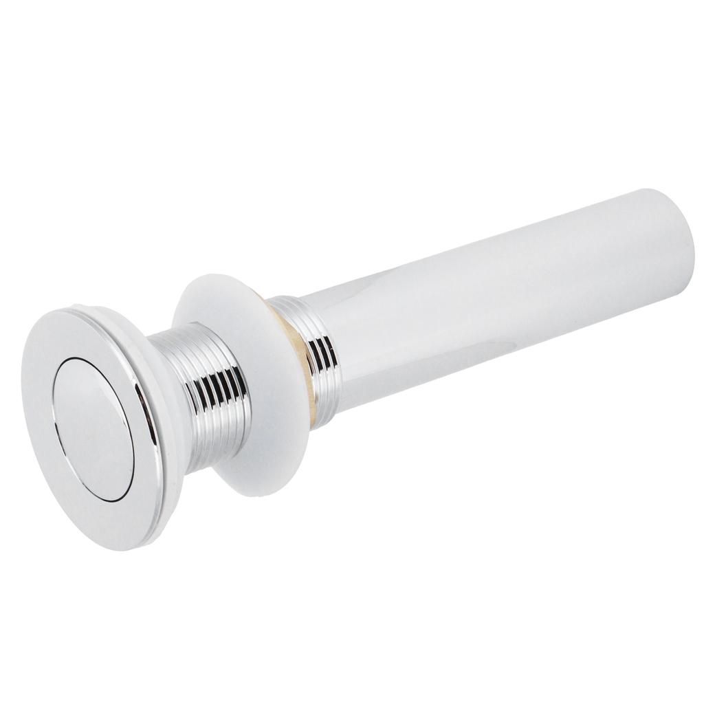 Basin Drain Sink Drain Stopper Electroplating Popup Drainer NonOverflow Bathroom Hardware(Electroplating Popup without