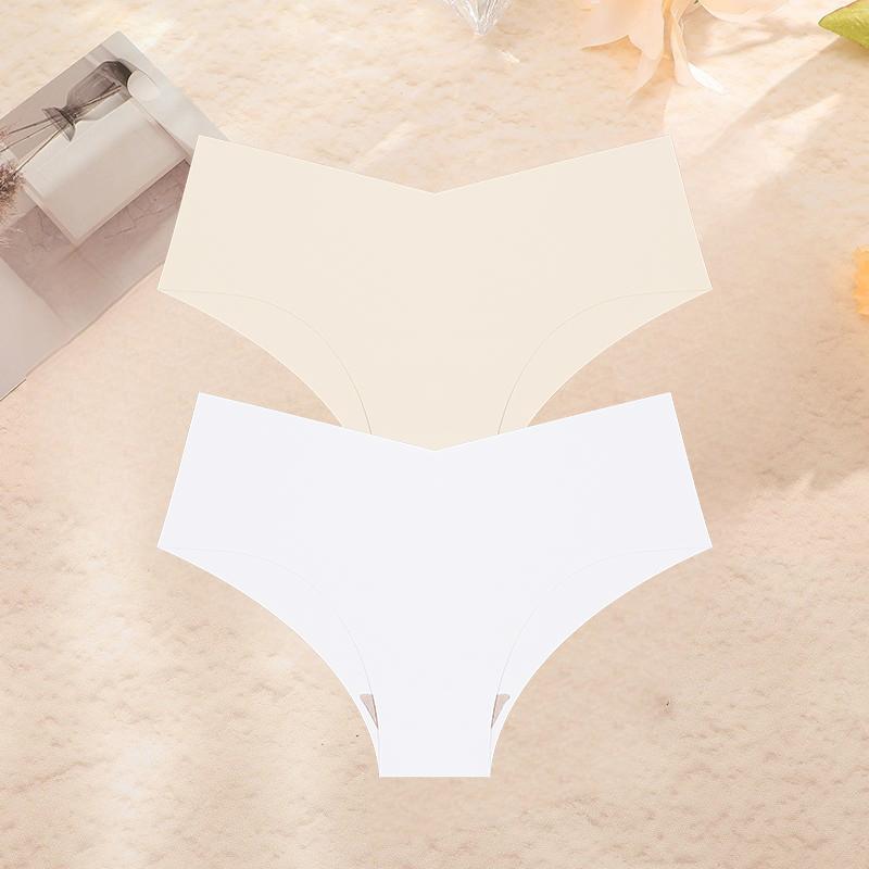 

2 шт./компл. Нижнее белье больших размеров, женские трусики, шелковые женские бесшовные трусы, трусы для девочек, дышащее сексуальное женское белье XL&2pcs