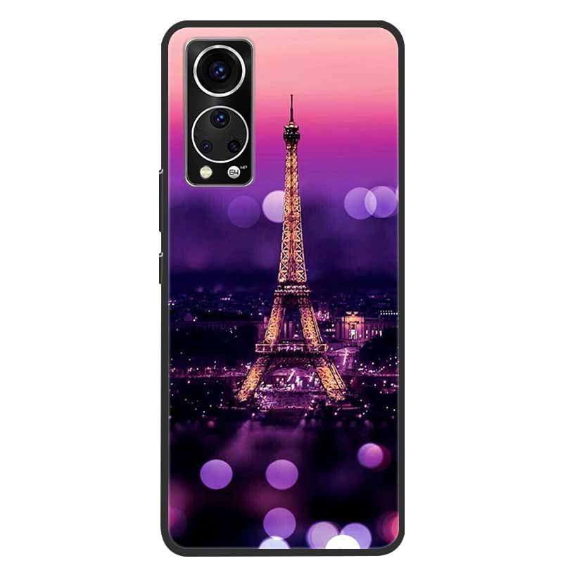 Für ZTE Axon 30 Handyhülle Cover Cooler Wolf Löwe Tiger Schwarzes Silikon Weiche Hülle Für ZTE Axon 30 Rückabdeckung Hülle Axon30 5G Hülle