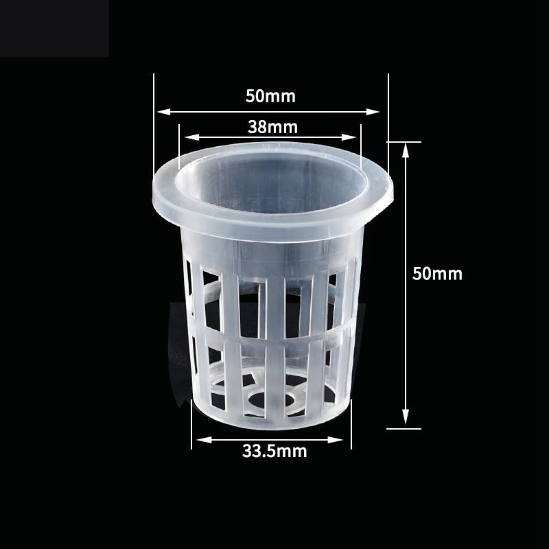 50Pcs Hydroponic Soilless Mesh Net Basket Plant Vegetable Growing Nursery Cup Pot Sponge Fixator Container Aeroponic Veg Planter
