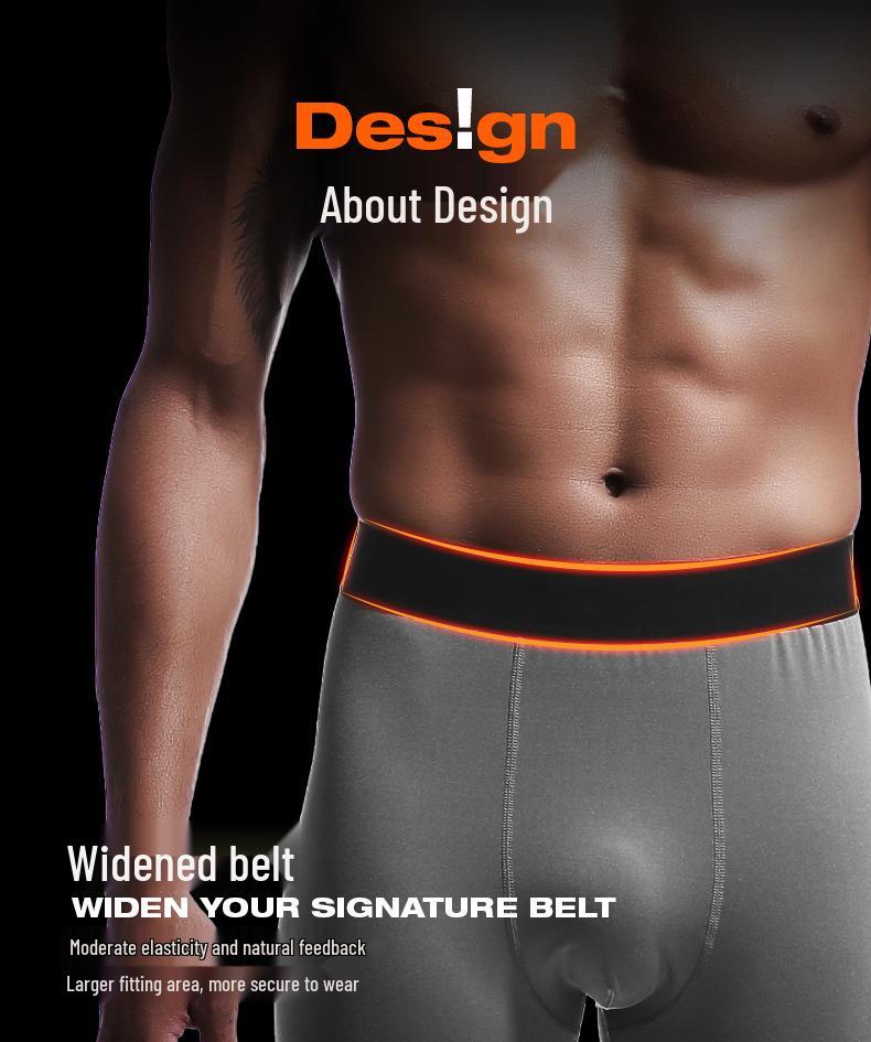 Men's Fleece-Lined Thermal Pants - Plus Size, Thin Style, Autumn/Winter Base Layer Pants