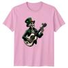Skeleton Leprechaun Playing Acoustic Guitar TShirt Irish Rock St Patricks Day