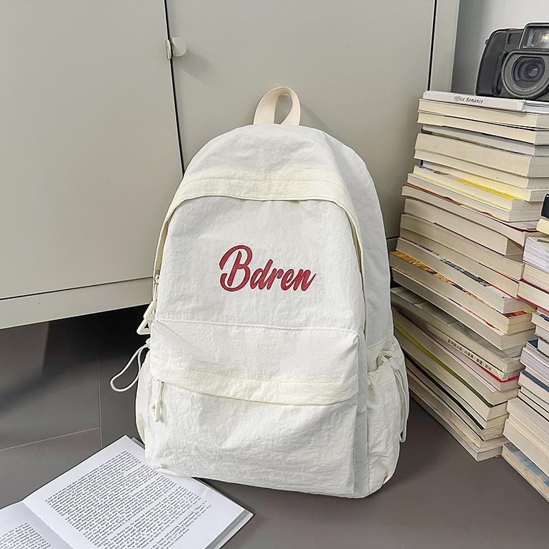 New Fashion School Bag Women's Large Capacity Backpack Lightweight Versatile High School Student Junior High School Student Backpack Tide