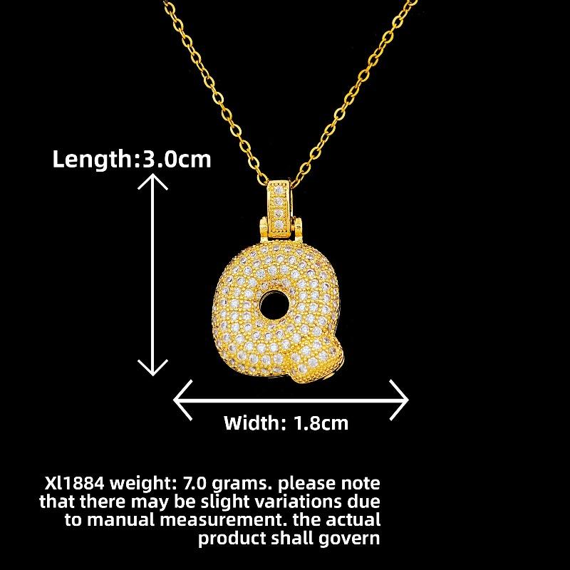 New Style Necklace Featuring Trendy Letter Design In Bold Font, with A Luxurious and Exclusive Look, Suitable for Sophisticated Accessories.