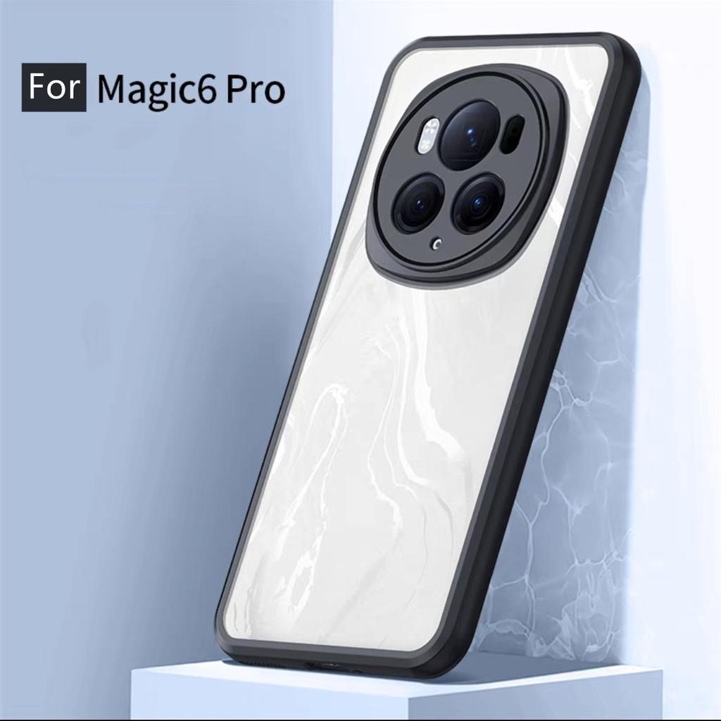 For Honor Magic 6 Pro Case Honor Magic 6 Pro Cover Funda Coque Hard Clear PC Soft TPU Protective Back Case For Honor Magic 6 Pro