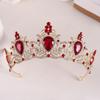 Metal Princess Tiara Shiny Rhinestone Crown Headband Baroque Crown  Coming-of-age Ceremony