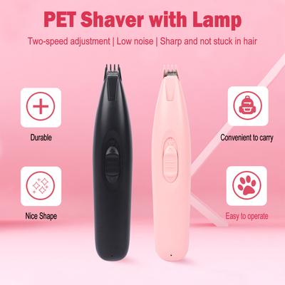 Professional Dog Grooming Clippers Cordless with LED Light Two-speed Adjustment Small Pet Hair