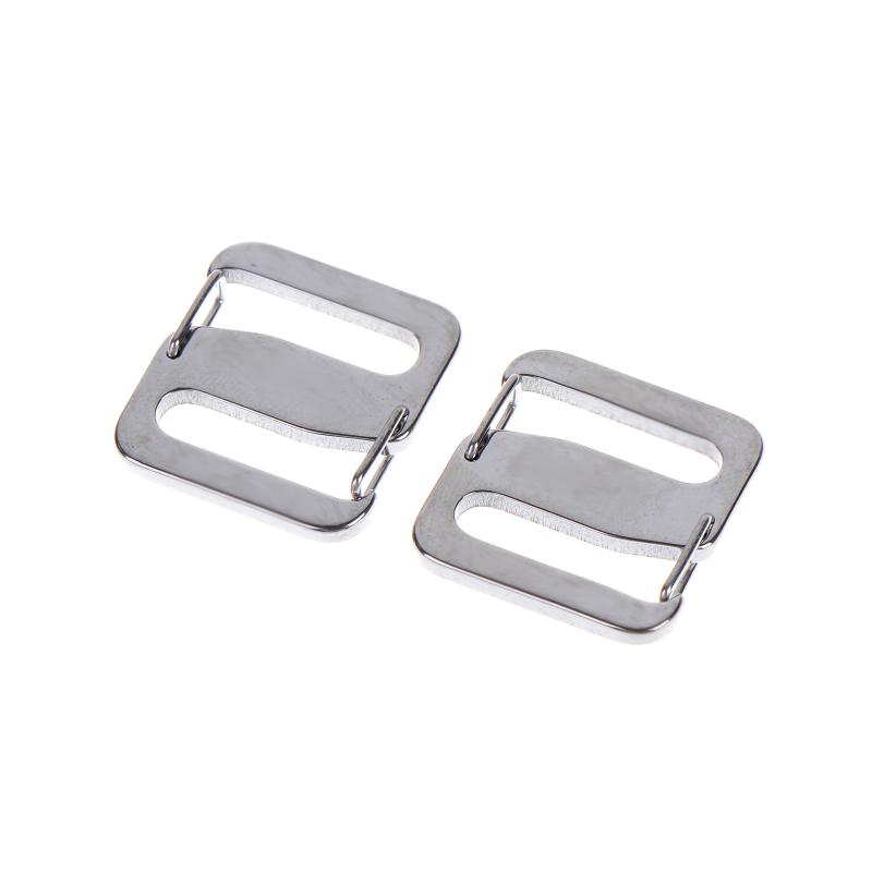 2/4 Pièces Boucle Réglable à Double Ouverture en Acier Inoxydable pour Connexion de Sangle de Sac à Dos Sangle de Sac de Ceinture Mousqueton Clip Boucle Raccord