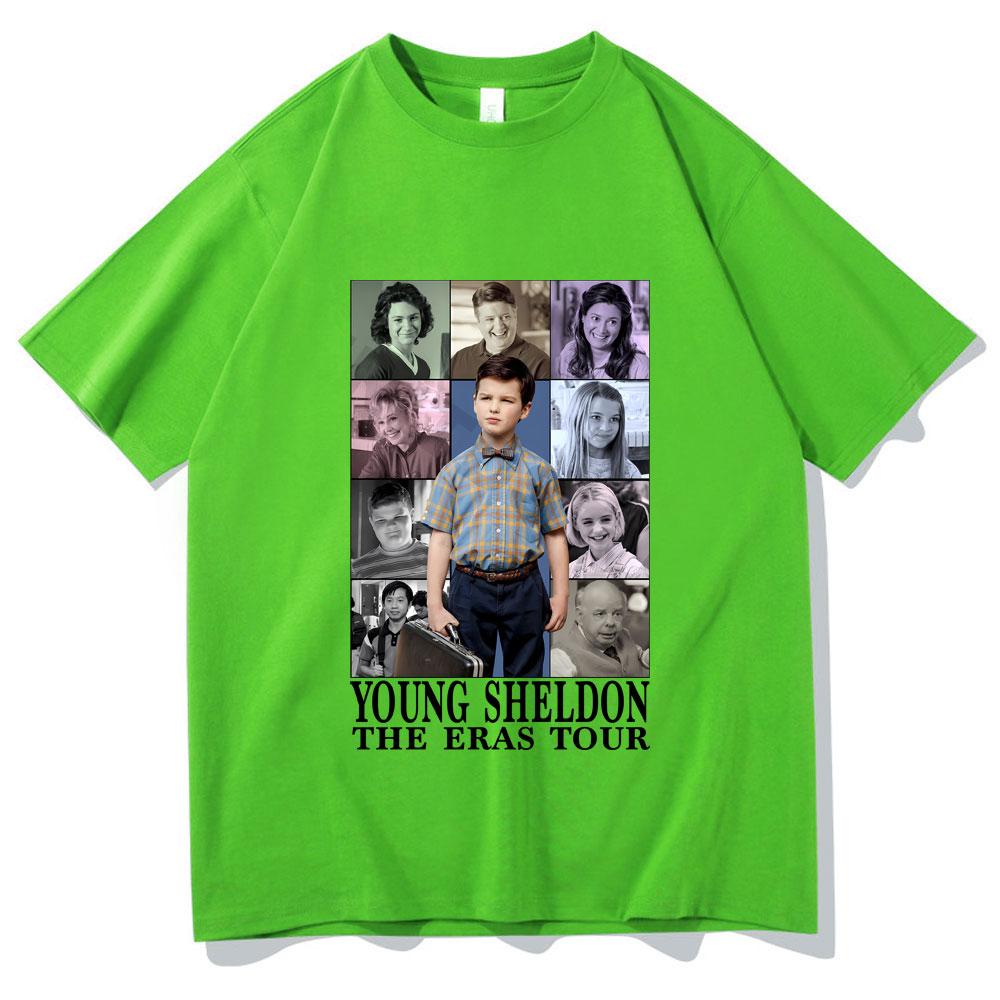 

Best Famous Tv Series Young Sheldon The Eras Tour Tshirt Male Casual Pure Cotton Tshirt Men Women Vintage Oversized T Shirts 4XL