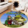 Custom Name Shrek Printed Round Rug Carpet Chair Rug Area Rug Entryway Doormats,for Office Chair Living Room Bedroom Kitchen Room.