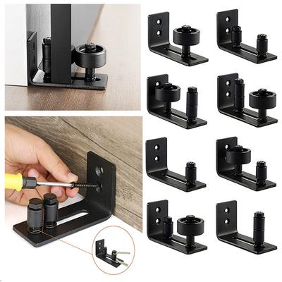 Hot! 8 In 1 Sliding Door Slides Rails Barn Door Floor Guide Stay Roller for Bottom Adjustable Roller Flush Design Door Hardware