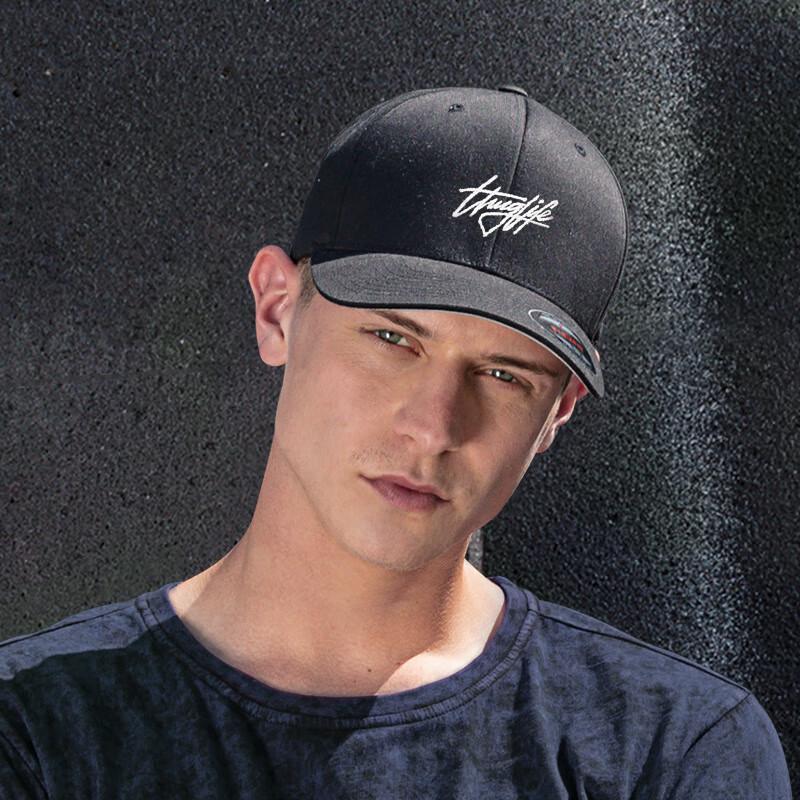 FLEXFIT Embroidered Sun Protection Baseball Cap L/XL (57-59cm) чёрный