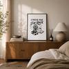Poster J’peux pas j’ai Rock J'peux pas minimaliste | Affiche Papier Photo 310 g Finition Perlée Format Taille A4 | Décoration