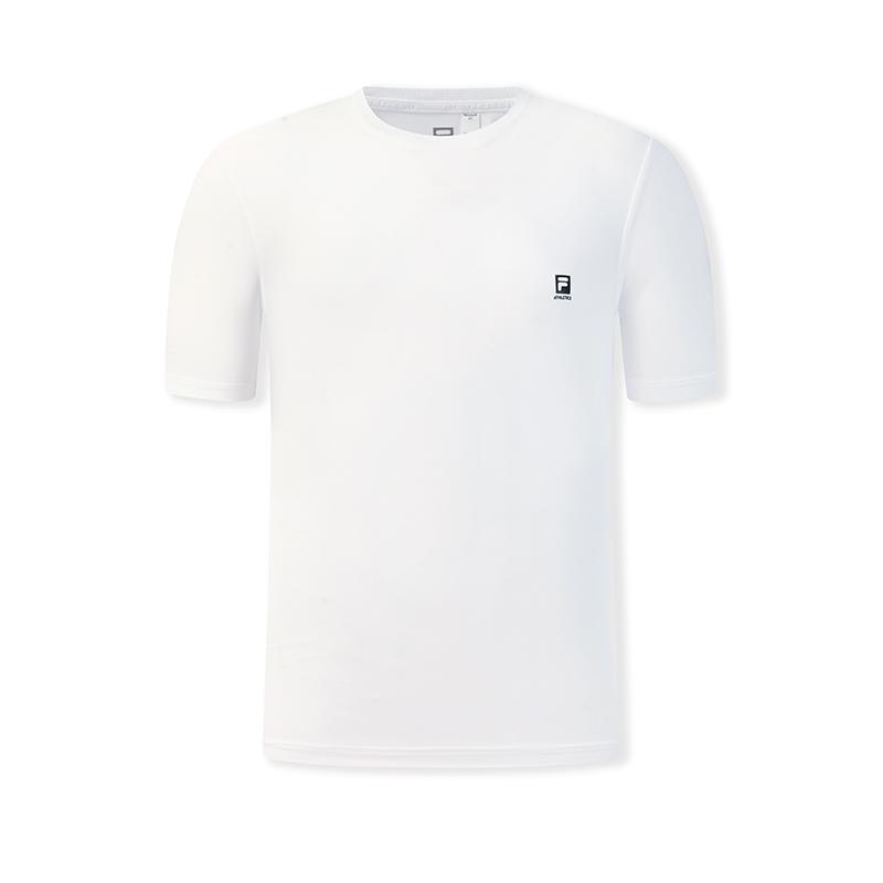 FILA Fitness Classic Basic Versatile Sports Training Casual Cool Dry Short Sleeve T-Shirt Men tops White A51M621106FWT