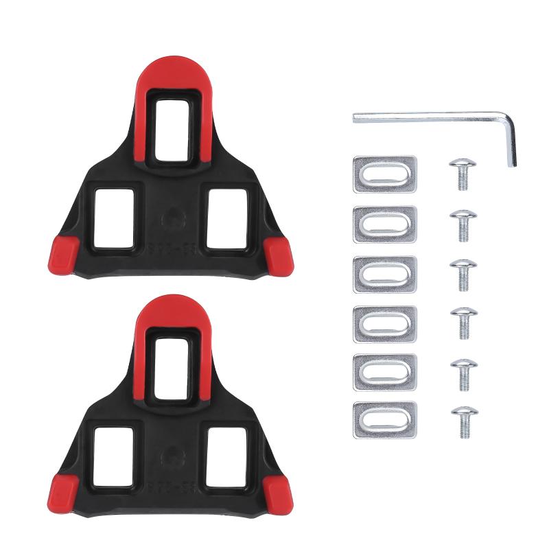 1Pcs Road Bike Pedal Cleats Spd Sl Bicycle Pedals Plate Clip Self-Locking Float Pedal Cleats Cycling Shoes Bike Accessories