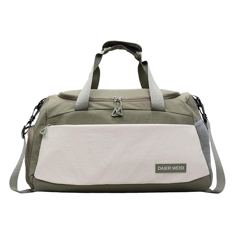 Fashion large-capacity portable travel bag, women's lightweight universal short-distance luggage storage bag, men's sports oblique span fitness bag