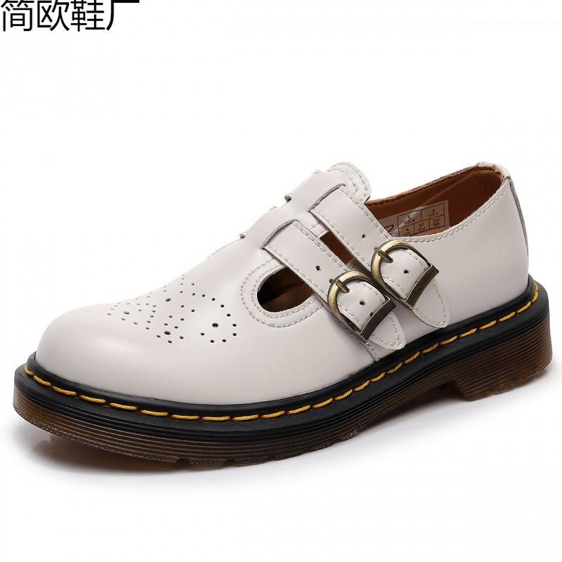 Martin boots Mary Jane shoes genuine leather low-top small leather shoes women's fashion