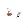 Reindeer Astronaut Elk Sculpture Tabletop Ornament Deer Figurine Statue for Living Room Office