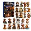 2026 Advent Calendar Highland Cow Christmas Ornament Acrylic Blind Box