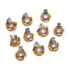 10Pcs 6.5mm Stereo Plug Jack Audio Female Connector Solder Welding Type Panel Socket Mono TS Panel Chassis Mount