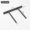 T-Shaped Invisible Shelf Bracket: Wall Mount Bookshelf & Storage Support.